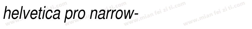 helvetica pro narrow字体转换